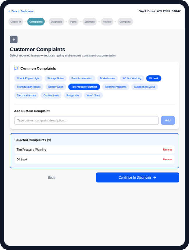 Complaint Capture