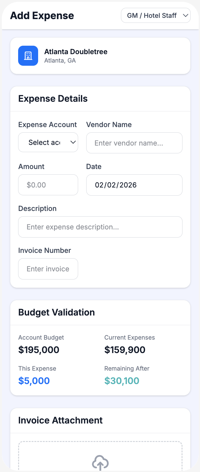 Add Expense - Mobile